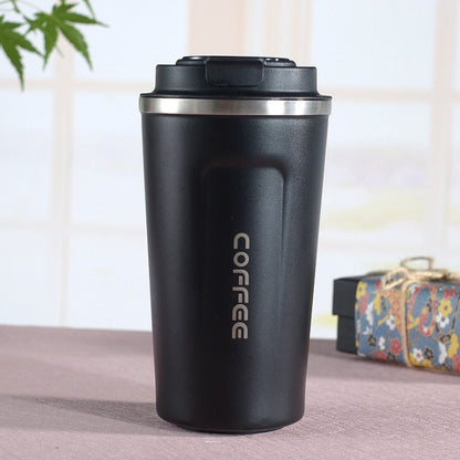 สแตนเลสคู่ 304 แก้วกาแฟแก้วเก็บความร้อนในรถยนต์ Travel Thermo Cup, 380ml White, 380ml Black, 380ml Green, 380ml Blue, 380ml Pink, 510ml White, 510ml Black, 510ml Green, 510ml Blue, 510ml Pink