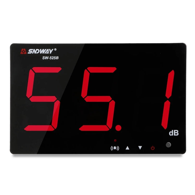 SNDWAY ติดผนัง 30 ~ 130dB หน้าจอดิจิตอลขนาดใหญ่ แสดงผล เครื่องทดสอบการตรวจสอบเดซิเบลเสียงรบกวน, SW525B with Storage + USB, SW526A 18 inch Display, SW525G with Storage + USB Green