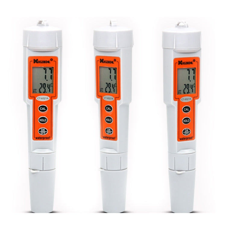 ปากกาวัดการทดสอบน้ำดิจิตอล Kedida Protable LCD, CT3030 Conductivity + Temp Meter, CT6322 PH Conductivity Temp Meter