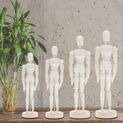 หุ่นไม้ของเล่น Humanoid Art Sketch รุ่นตุ๊กตา, 4.5 Inch, 5.5 Inch, 8 Inch, 12 Inch, 16 Inch