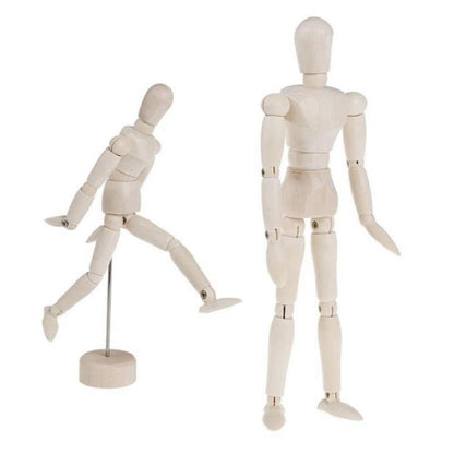 หุ่นไม้ของเล่น Humanoid Art Sketch รุ่นตุ๊กตา, 4.5 Inch, 5.5 Inch, 8 Inch, 12 Inch, 16 Inch