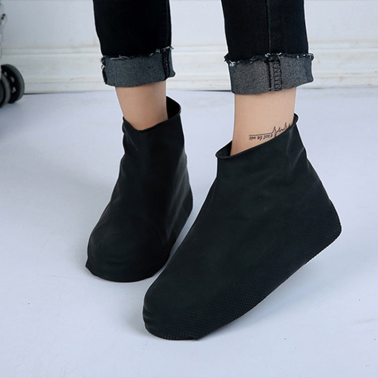 2 คู่รองเท้ากันน้ำเสื้อกันฝน Non-SLIP ซิลิโคนพื้นรองเท้ารองเท้า Rainshoes COVER, L
