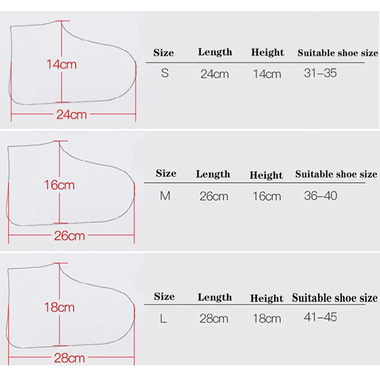2 คู่รองเท้ากันน้ำเสื้อกันฝน Non-SLIP ซิลิโคนพื้นรองเท้ารองเท้า Rainshoes COVER, L