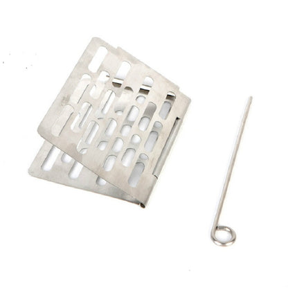 สแตนเลสพับบาร์บีคิวสุทธิแบบพกพาบาร์บีคิวอุปกรณ์ปิกนิก, S 15x10.3CM, M 22.6x15.8CM, L 35.8x20CM