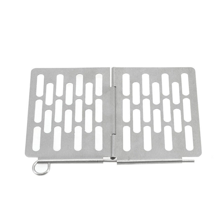สแตนเลสพับบาร์บีคิวสุทธิแบบพกพาบาร์บีคิวอุปกรณ์ปิกนิก, S 15x10.3CM, M 22.6x15.8CM, L 35.8x20CM