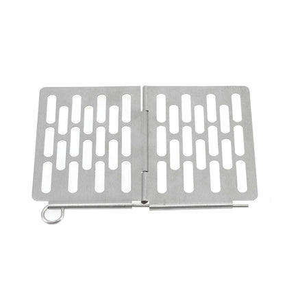 สแตนเลสพับบาร์บีคิวสุทธิแบบพกพาบาร์บีคิวอุปกรณ์ปิกนิก, S 15x10.3CM, M 22.6x15.8CM, L 35.8x20CM