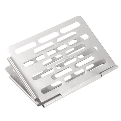 สแตนเลสพับบาร์บีคิวสุทธิแบบพกพาบาร์บีคิวอุปกรณ์ปิกนิก, S 15x10.3CM, M 22.6x15.8CM, L 35.8x20CM