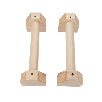 แท่นออกกำลังกายแบบไม้เดี่ยวขนานแบบกลับหัว แท่นวิดพื้น ขนาด 50ซม, Wooden Push-up Bracket