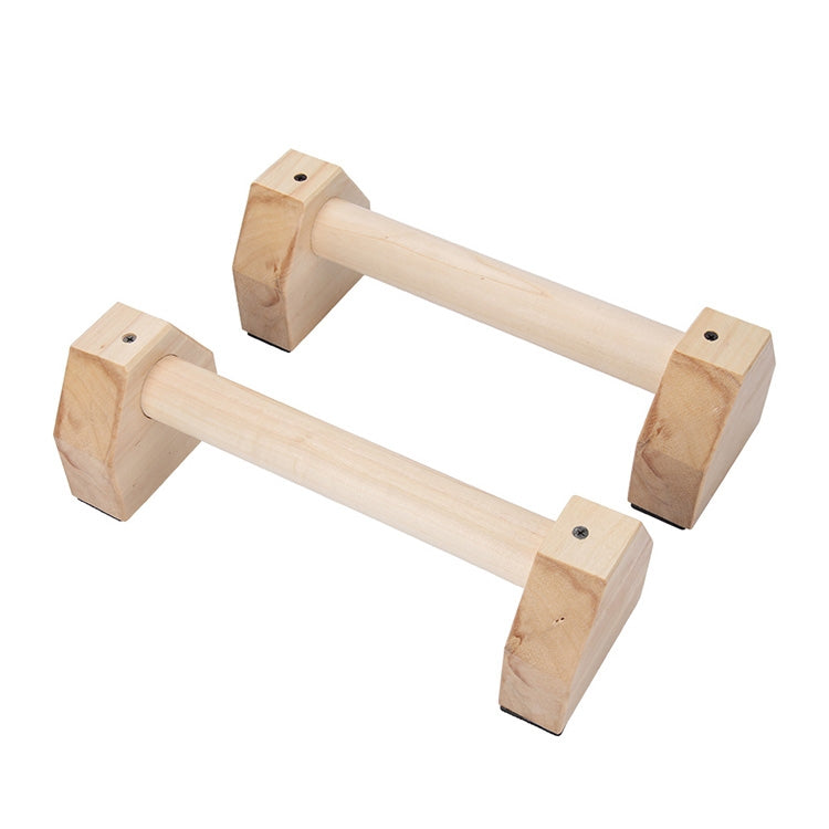 แท่นออกกำลังกายแบบไม้เดี่ยวขนานแบบกลับหัว แท่นวิดพื้น ขนาด 50ซม, Wooden Push-up Bracket