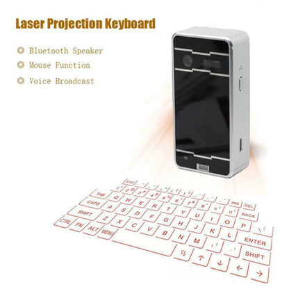JHP-Best Portable Virtual Lasers Keyboard Mouse ไร้สาย Bluetooth Laser Projection Speaker
