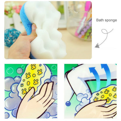 2 ชิ้น Deep Skin Care ฟองน้ำอาบน้ำ Exfoliating ทำความสะอาดคนรับใช้ฟองน้ำอาบน้ำแปรง, Deep Skin Care Bath Sponge