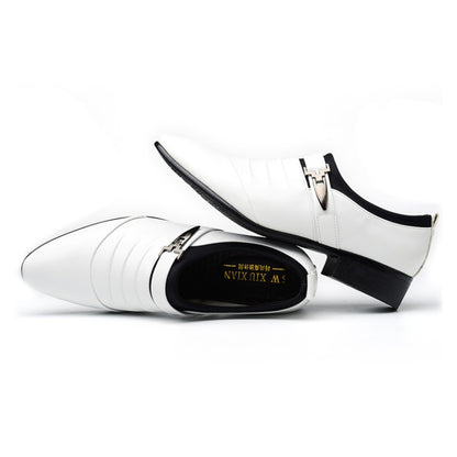 ผู้ชายชุดธุรกิจรองเท้าหนัง PU ชี้ Toe Oxfords รองเท้า, 38, 39, 40, 41, 42, 43, 44, 45, 46