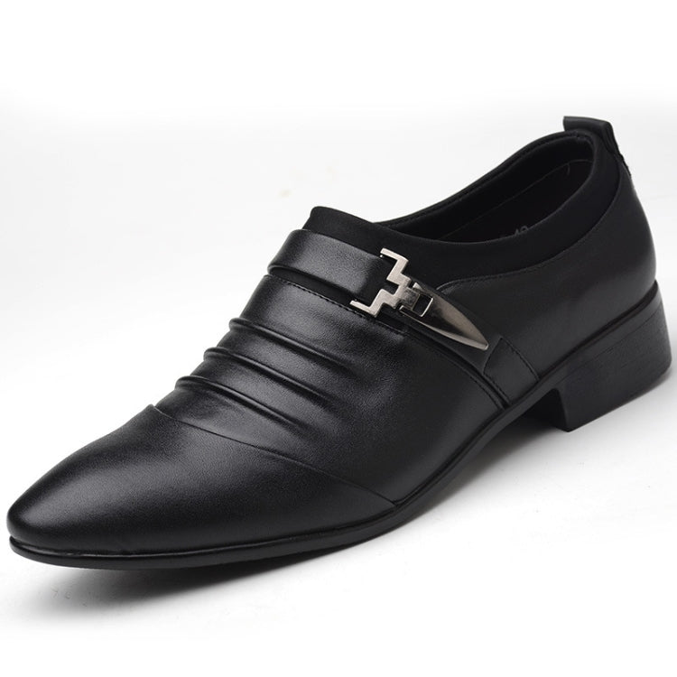 ผู้ชายชุดธุรกิจรองเท้าหนัง PU ชี้ Toe Oxfords รองเท้า, 38, 39, 40, 41, 42, 43, 44, 45, 46