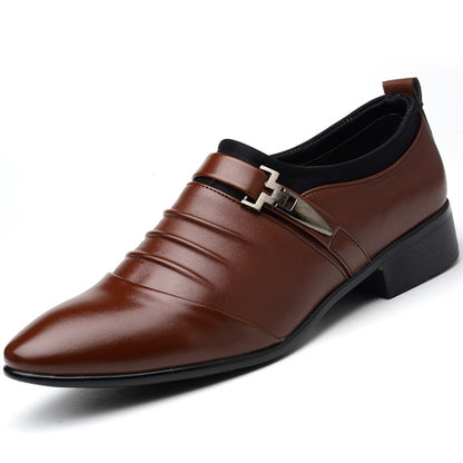 ผู้ชายชุดธุรกิจรองเท้าหนัง PU ชี้ Toe Oxfords รองเท้า, 38, 39, 40, 41, 42, 43, 44, 45, 46