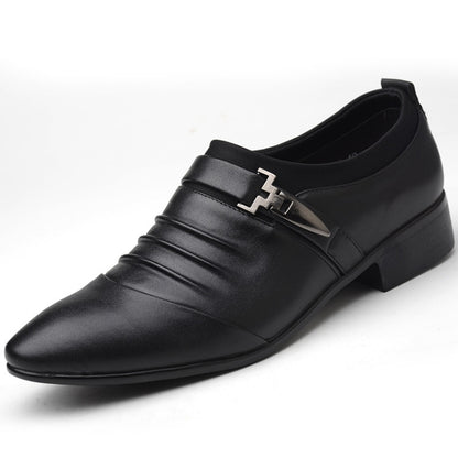 ผู้ชายชุดธุรกิจรองเท้าหนัง PU ชี้ Toe Oxfords รองเท้า, 38, 39, 40, 41, 42, 43, 44, 45, 46
