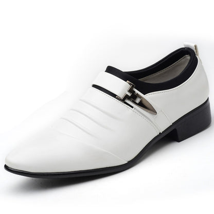 ผู้ชายชุดธุรกิจรองเท้าหนัง PU ชี้ Toe Oxfords รองเท้า, 38, 39, 40, 41, 42, 43, 44, 45, 46