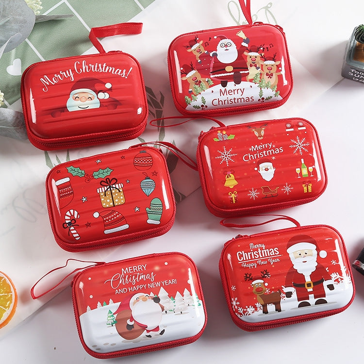 คริสต์มาสการ์ตูนเหรียญกระเป๋าสตางค์ Creative Square กล่องเก็บคีย์กรณี, Type 2, Type 1, Type 3, Type 4, Type 5, Type 6