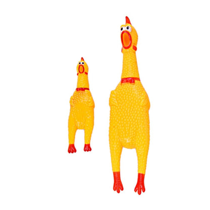 อุปกรณ์สำหรับสัตว์เลี้ยงตลกยางกรีดร้องไก่แมวสุนัขเสียงสัตว์เลี้ยงของเล่น, 16cm