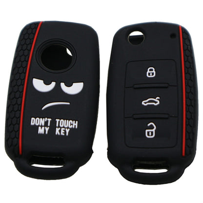 อย่าสัมผัสคีย์ของฉันซิลิโคนกุญแจรถสำหรับ Volkswagen Jetta โปโล Passat Skoda Tiguan Golf, For Volkswagen Jetta Polo Passat Skoda Tiguan Golf