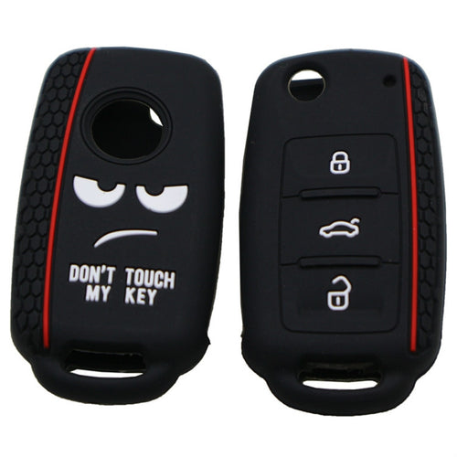 อย่าสัมผัสคีย์ของฉันซิลิโคนกุญแจรถสำหรับ Volkswagen Jetta โปโล Passat Skoda Tiguan Golf, For Volkswagen Jetta Polo Passat Skoda Tiguan Golf