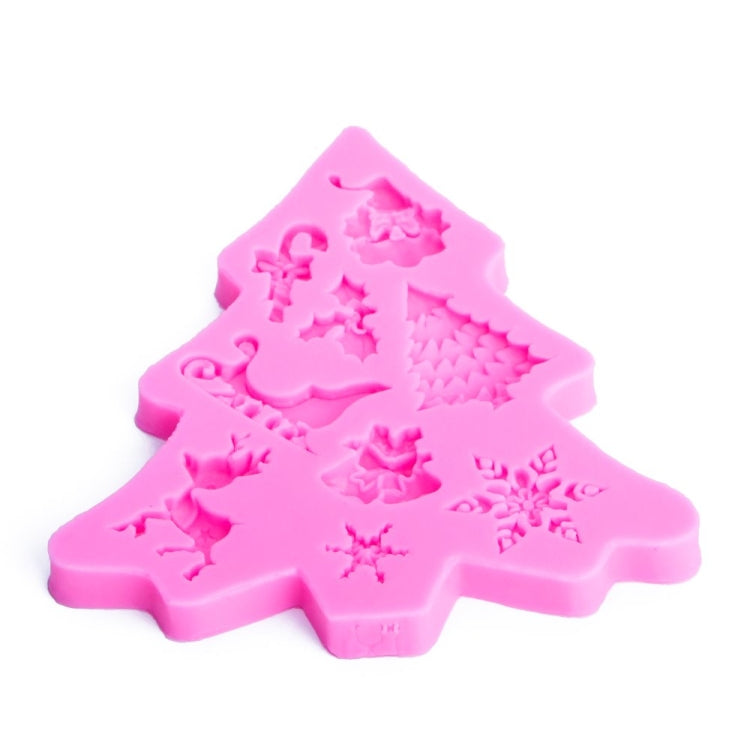 ต้นคริสต์มาสFondantซิลิโคนแม่พิมพ์เค้กช็อกโกแลตบิสกิตตกแต่งเครื่องมือ, Christmas Tree Shape