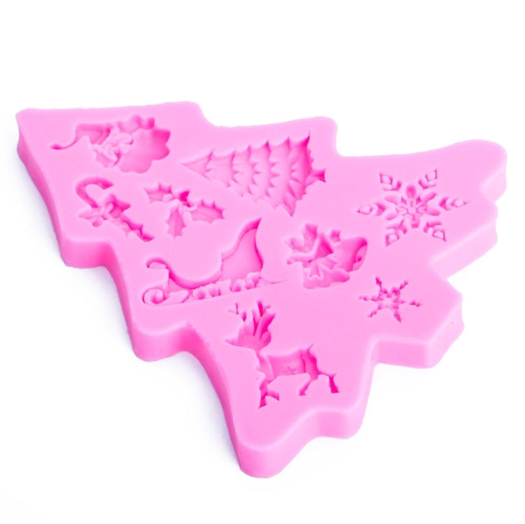 ต้นคริสต์มาสFondantซิลิโคนแม่พิมพ์เค้กช็อกโกแลตบิสกิตตกแต่งเครื่องมือ, Christmas Tree Shape