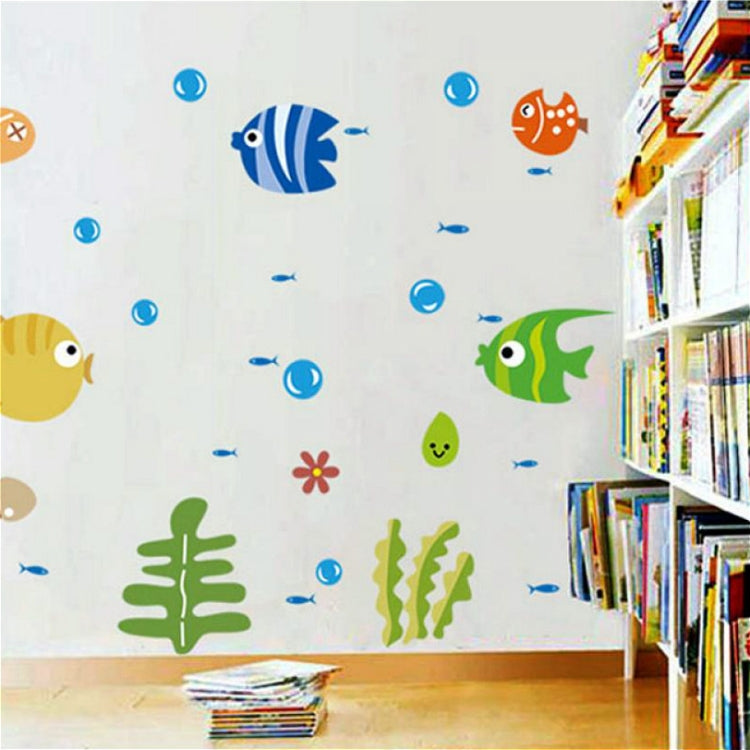 อนุบาลการ์ตูนสัตว์ทะเลตกแต่งกันน้ำเด็กห้องน้ำสติ๊กเกอร์ติดผนัง, Marine Animal