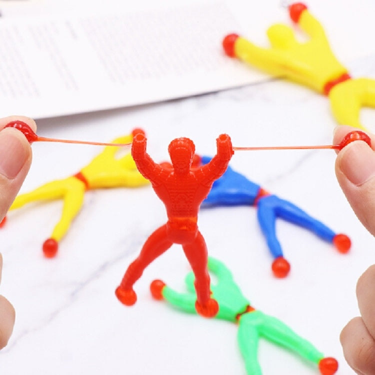 20 ชิ้น Sticky Climbing Wall ของเล่น Superman Climber, การจัดส่งสีแบบสุ่ม, 20 PCS Climbing Wall Superman
