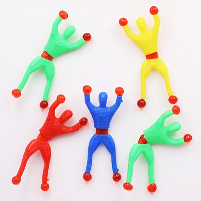 20 ชิ้น Sticky Climbing Wall ของเล่น Superman Climber, การจัดส่งสีแบบสุ่ม, 20 PCS Climbing Wall Superman