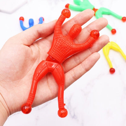 20 ชิ้น Sticky Climbing Wall ของเล่น Superman Climber, การจัดส่งสีแบบสุ่ม, 20 PCS Climbing Wall Superman