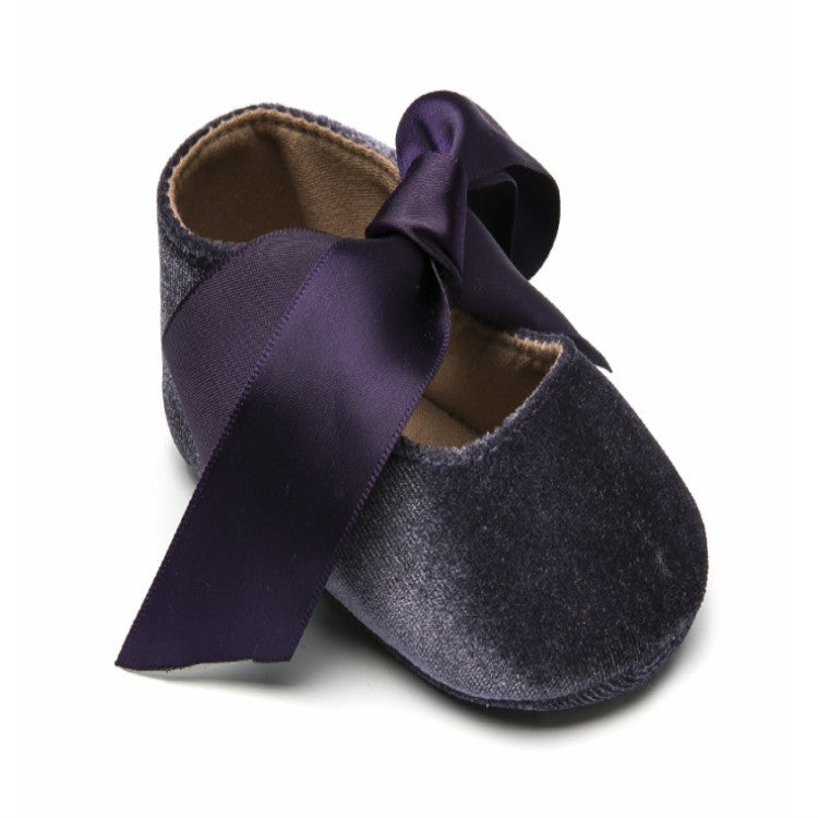 เด็กผู้หญิง Bow Lace Up หนัง PU Princess First Walkers รองเท้า, 13cm