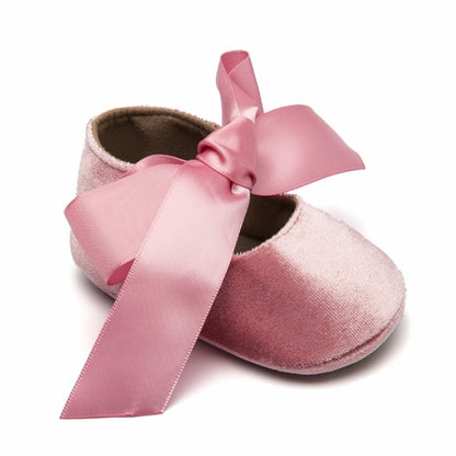 เด็กผู้หญิง Bow Lace Up หนัง PU Princess First Walkers รองเท้า, 13cm