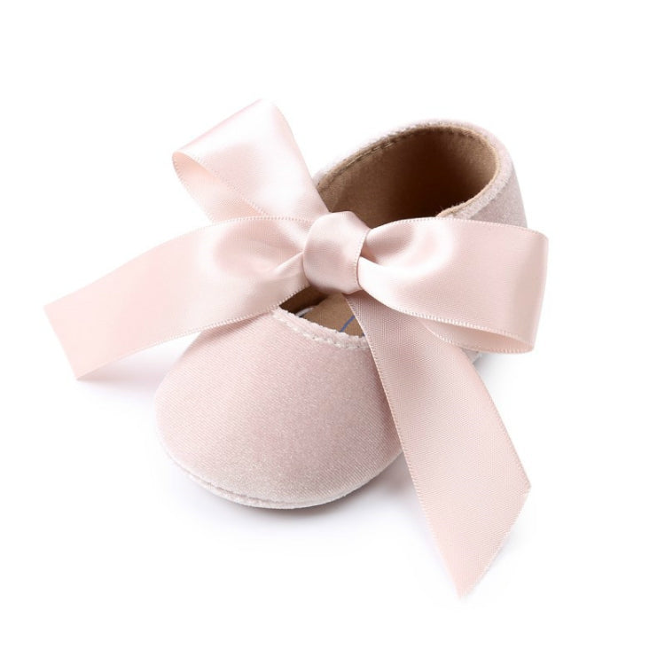 เด็กผู้หญิง Bow Lace Up หนัง PU Princess First Walkers รองเท้า, 13cm