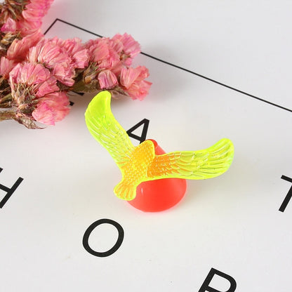 10 ชิ้นเด็กตลกของเล่นพลาสติกมินิ DIY เมจิกสมดุลนกเด็กของขวัญ, การจัดส่งสีสุ่ม, Magic Balancing Bird