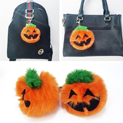 3 ชิ้นฟักทองพวงกุญแจตุ๊กตาแฟชั่นรถฮาโลวีนพวงกุญแจพรรคของขวัญ, Pumpkin Shape