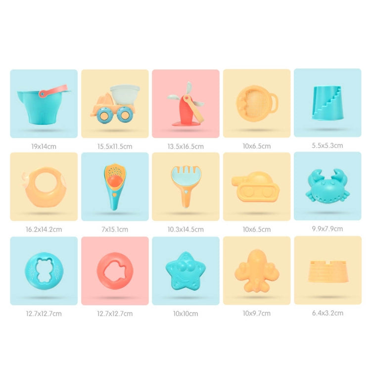 เล่นกลางแจ้งเล่นน้ำทรายซิลิโคนวัสดุเครื่องมือเด็กเล่น WaterToy ชุด, 5 in 1, 7 in 1, 9 in 1, 14 in 1, 17 in 1