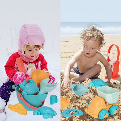 เล่นกลางแจ้งเล่นน้ำทรายซิลิโคนวัสดุเครื่องมือเด็กเล่น WaterToy ชุด, 5 in 1, 7 in 1, 9 in 1, 14 in 1, 17 in 1