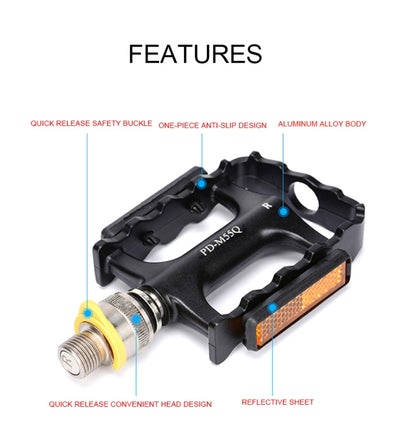 PROMEND Quick Release Ultralight อลูมิเนียมอัลลอยด์แบริ่งคันเหยียบจักรยาน, PD-M55Q
