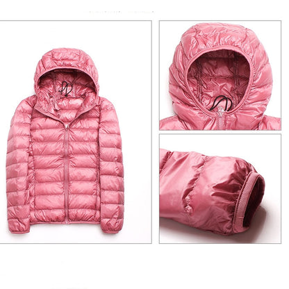 Casual ULTRA LIGHT เป็ดสีขาวลงเสื้อแจ็คเก็ตผู้หญิงฤดูใบไม้ร่วงฤดูหนาว WARM Coat Hooded Parka, M, L, XL, XXL, XXXL, XXXXL