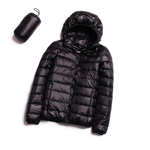 Casual ULTRA LIGHT เป็ดสีขาวลงเสื้อแจ็คเก็ตผู้หญิงฤดูใบไม้ร่วงฤดูหนาว WARM Coat Hooded Parka, M, L, XL, XXL, XXXL, XXXXL