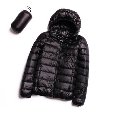 Casual ULTRA LIGHT เป็ดสีขาวลงเสื้อแจ็คเก็ตผู้หญิงฤดูใบไม้ร่วงฤดูหนาว WARM Coat Hooded Parka, M, L, XL, XXL, XXXL, XXXXL