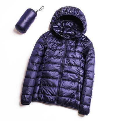 Casual ULTRA LIGHT เป็ดสีขาวลงเสื้อแจ็คเก็ตผู้หญิงฤดูใบไม้ร่วงฤดูหนาว WARM Coat Hooded Parka, M, L, XL, XXL, XXXL, XXXXL