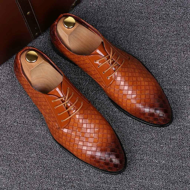 ผู้ชายธุรกิจรองเท้าชุดรองเท้าหนังจระเข้ชี้แถบบร็อครองเท้าลำลอง, 38, 39, 40, 41, 42, 43, 44, 45, 46, 47
