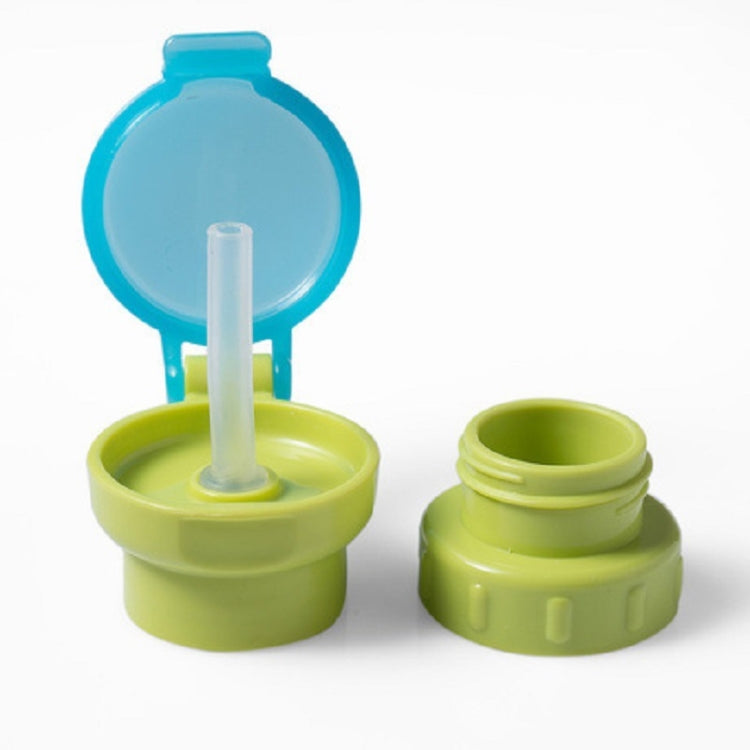 เด็กแบบพกพาเครื่องดื่มบรรจุขวด Anti-overflow Anti-สควอชเปลี่ยนหมวกฟาง, Green, Red, Blue