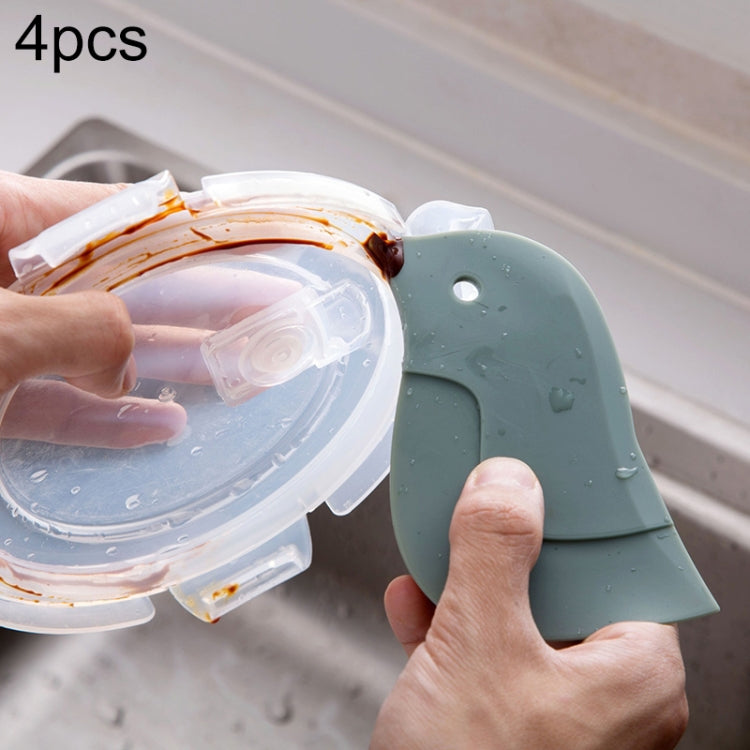 4 PCS Penguin Shape Soft Scraper ครัวเบเกอรี่ Gadget
