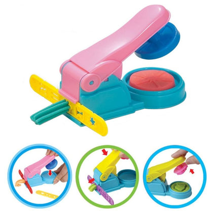 3D สีเครื่องมือดินโคลนดินเครื่องก๋วยเตี๋ยวสีโคลนแม่พิมพ์ของเล่นเด็กทำด้วยมือ, 3D Color Clay Handmade Toys