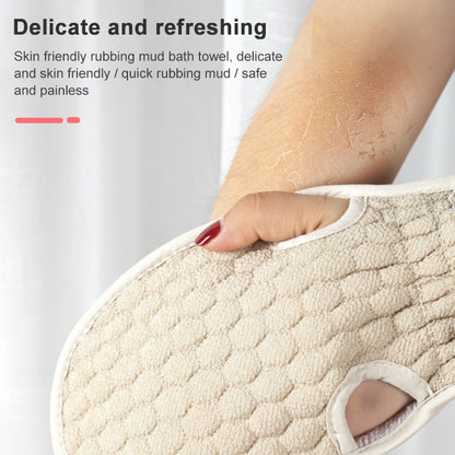 อาบน้ำถุงมืออาบน้ำขัดผิวสปานวดนวมตาข่ายอนุภาค Washcloth
