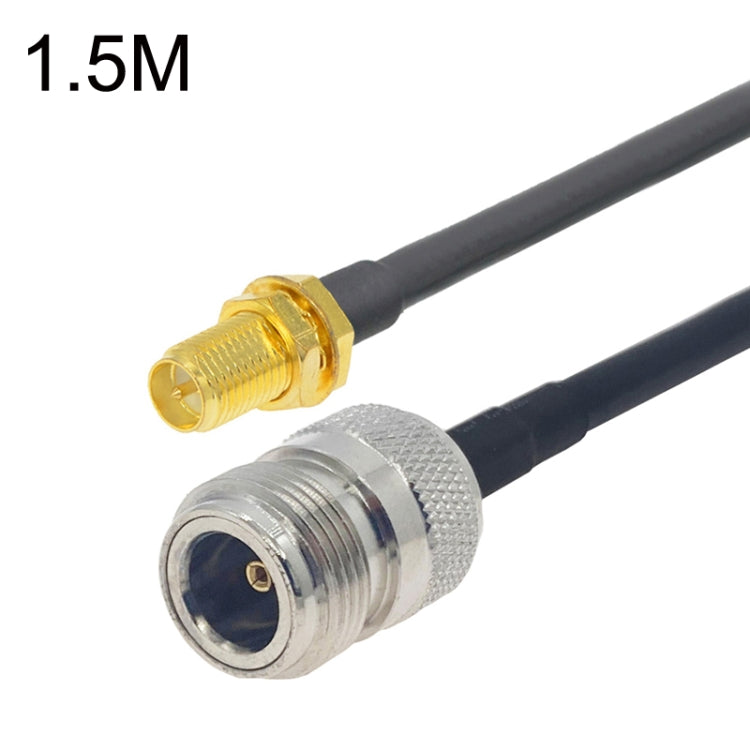 สายเคเบิลอะแดปเตอร์โคแอกเชียล RP-SMA ตัวเมียถึงตัวเมีย RG58, RP-SMA Female to N Female 0.5m, RP-SMA Female to N Female 1m, RP-SMA Female to N Female 1.5m, RP-SMA Female to N Female 3m, RP-SMA Female to N Female 5m, RP-SMA Female to N Female 10m