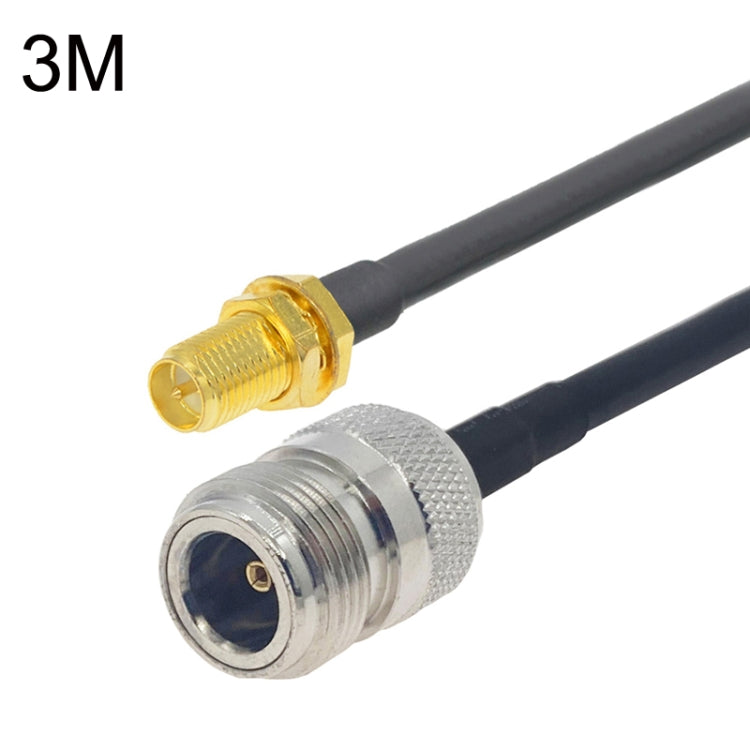 สายเคเบิลอะแดปเตอร์โคแอกเชียล RP-SMA ตัวเมียถึงตัวเมีย RG58, RP-SMA Female to N Female 0.5m, RP-SMA Female to N Female 1m, RP-SMA Female to N Female 1.5m, RP-SMA Female to N Female 3m, RP-SMA Female to N Female 5m, RP-SMA Female to N Female 10m