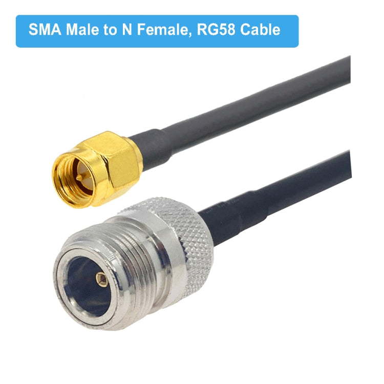 สายเคเบิลอะแดปเตอร์โคแอกเชียล SMA ชายถึง N หญิง RG58, SMA Male to N Female 0.5m, SMA Male to N Female 1m, SMA Male to N Female 1.5m, SMA Male to N Female 3m, SMA Male to N Female 5m, SMA Male to N Female 10m
